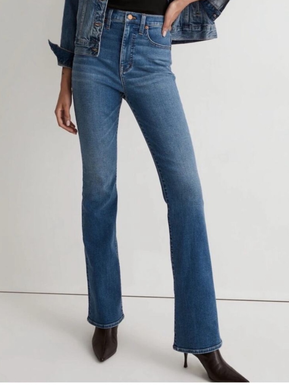 Madewell Skinny Flare Jeans Dark Blue Women’s Size 24